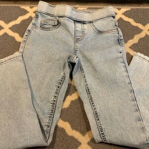 Justice girls size 8 acid wash jean pull on leggings